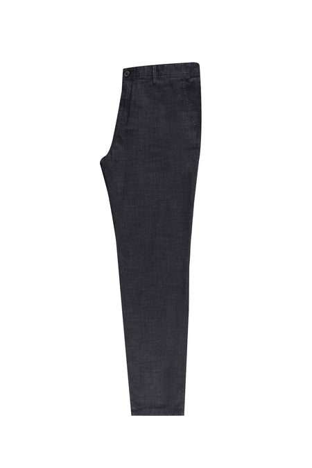 Siyah Relax Fit Rahat Kesim Likralı Denim Look Pantolon