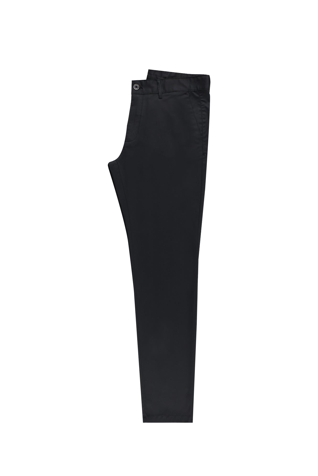 Siyah Regular Fit Likralı Kanvas / Chino Pantolon