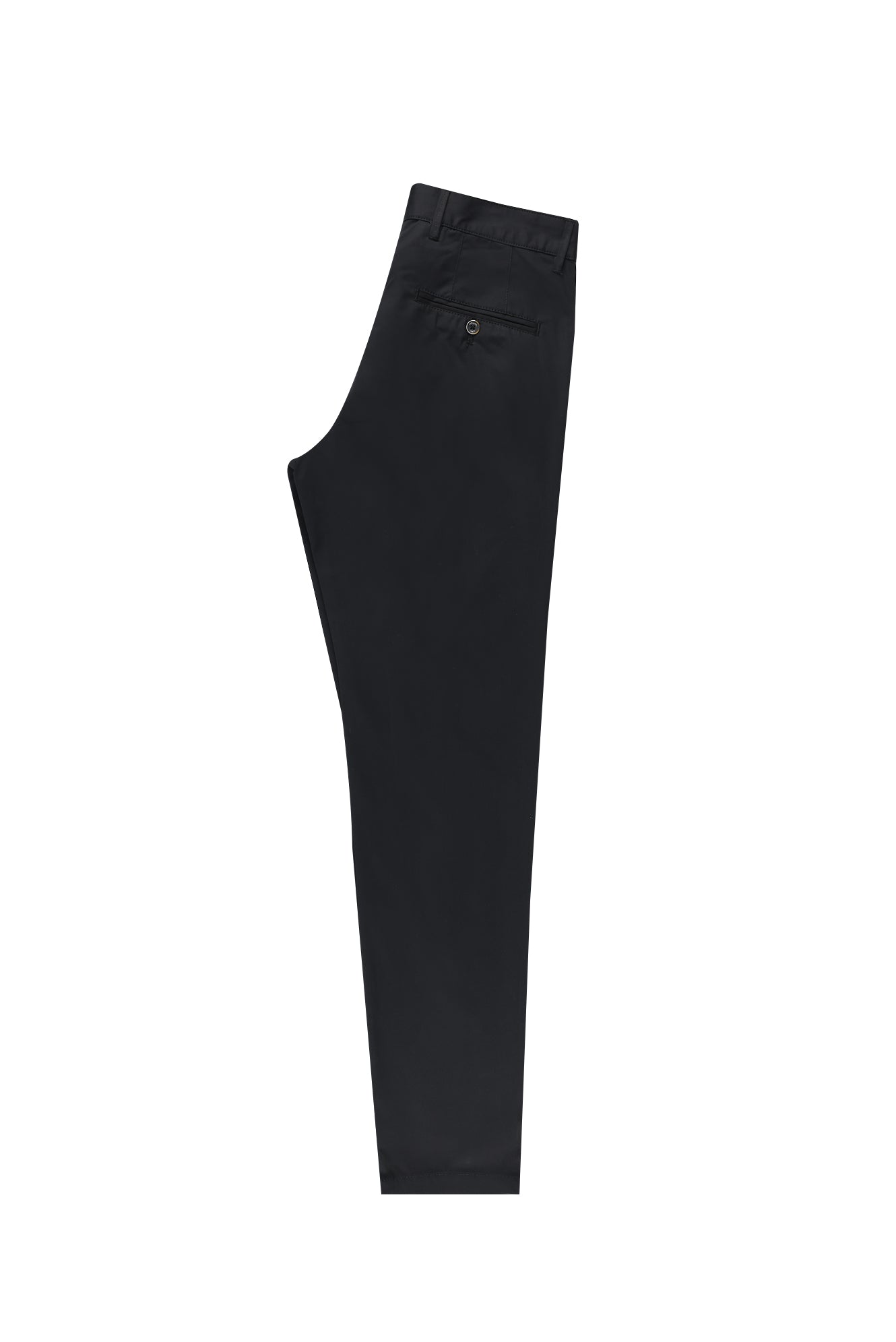 Siyah Regular Fit Likralı Kanvas / Chino Pantolon