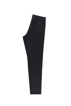 Siyah Regular Fit Likralı Kanvas / Chino Pantolon