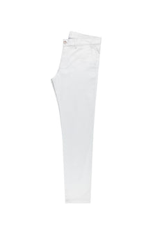 Aç?k Gri Slim Fit Dar Kesim Likral? Kanvas / Chino Pantolon-Abdullah Ki??l?