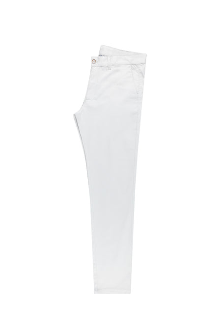 Açık Gri Regular Fit Likralı Kanvas / Chino Pantolon