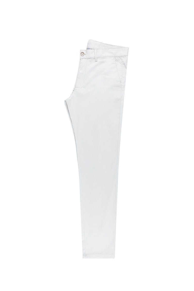 Açık Gri Regular Fit Likralı Kanvas / Chino Pantolon