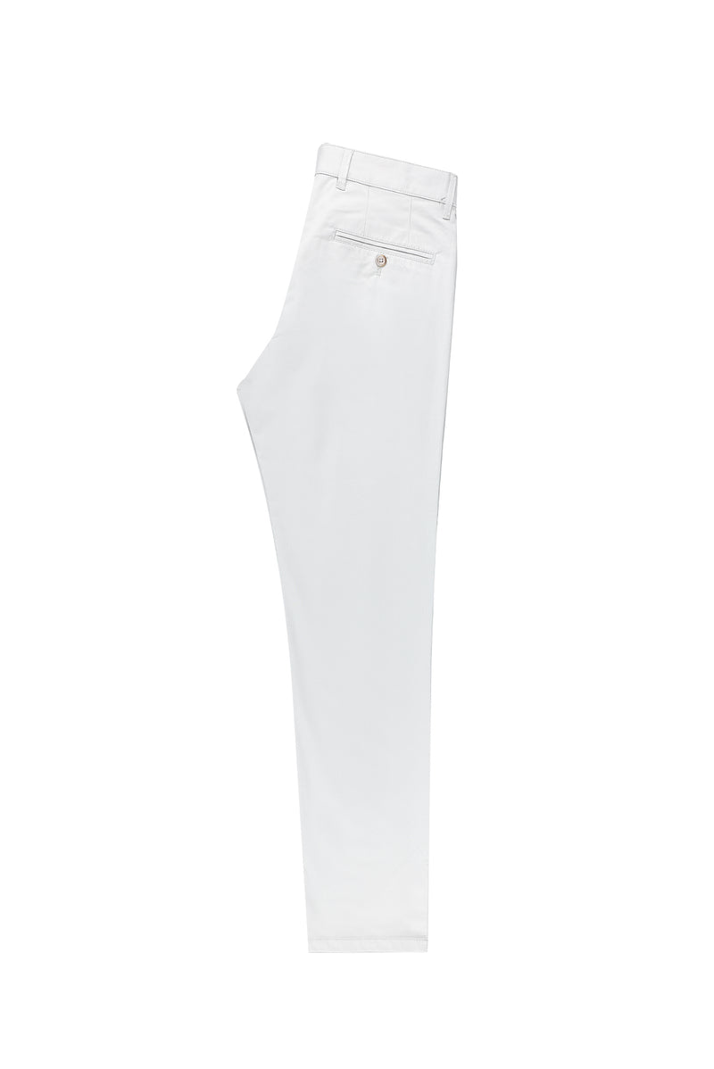 Açık Gri Regular Fit Likralı Kanvas / Chino Pantolon