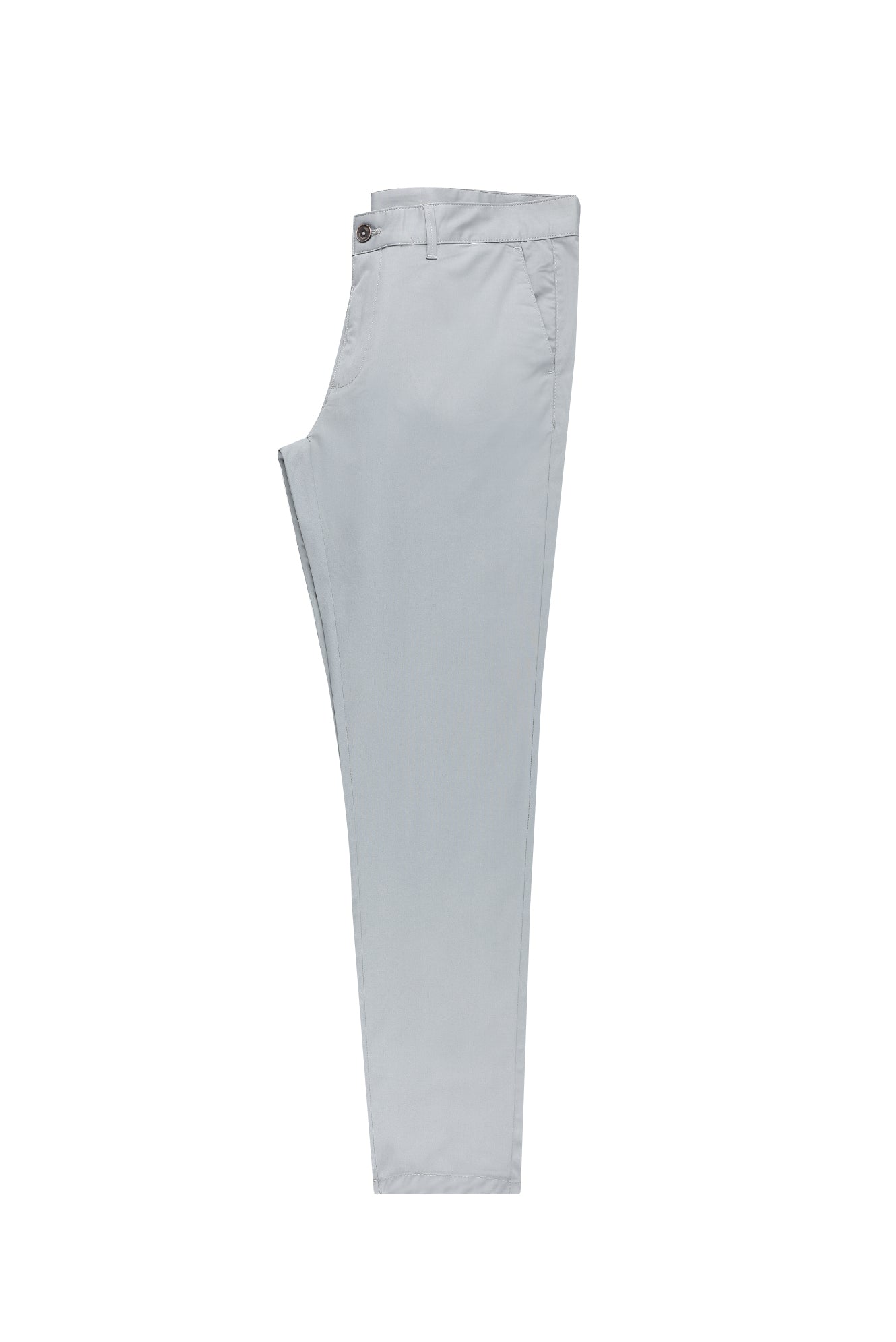 Orta Gri Regular Fit Likralı Kanvas / Chino Pantolon