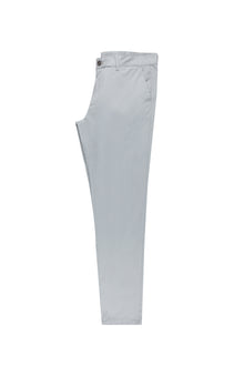 Orta Gri Slim Fit Dar Kesim Likral? Kanvas / Chino Pantolon-Abdullah Ki??l?