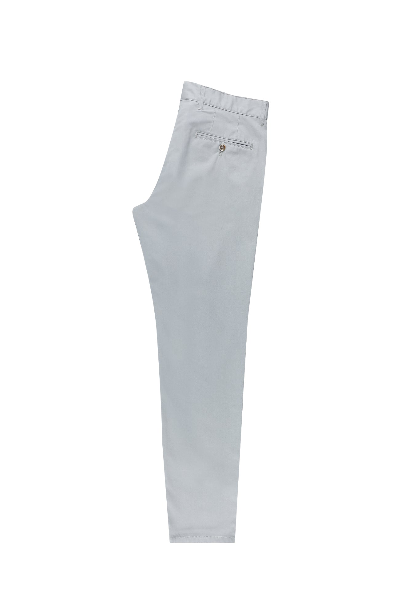 Orta Gri Regular Fit Likralı Kanvas / Chino Pantolon