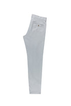 Orta Gri Slim Fit Dar Kesim Likral? Kanvas / Chino Pantolon-Abdullah Ki??l?