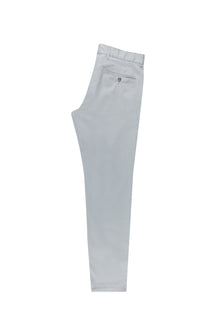 Orta Gri Slim Fit Dar Kesim Likral? Kanvas / Chino Pantolon-Abdullah Ki??l?