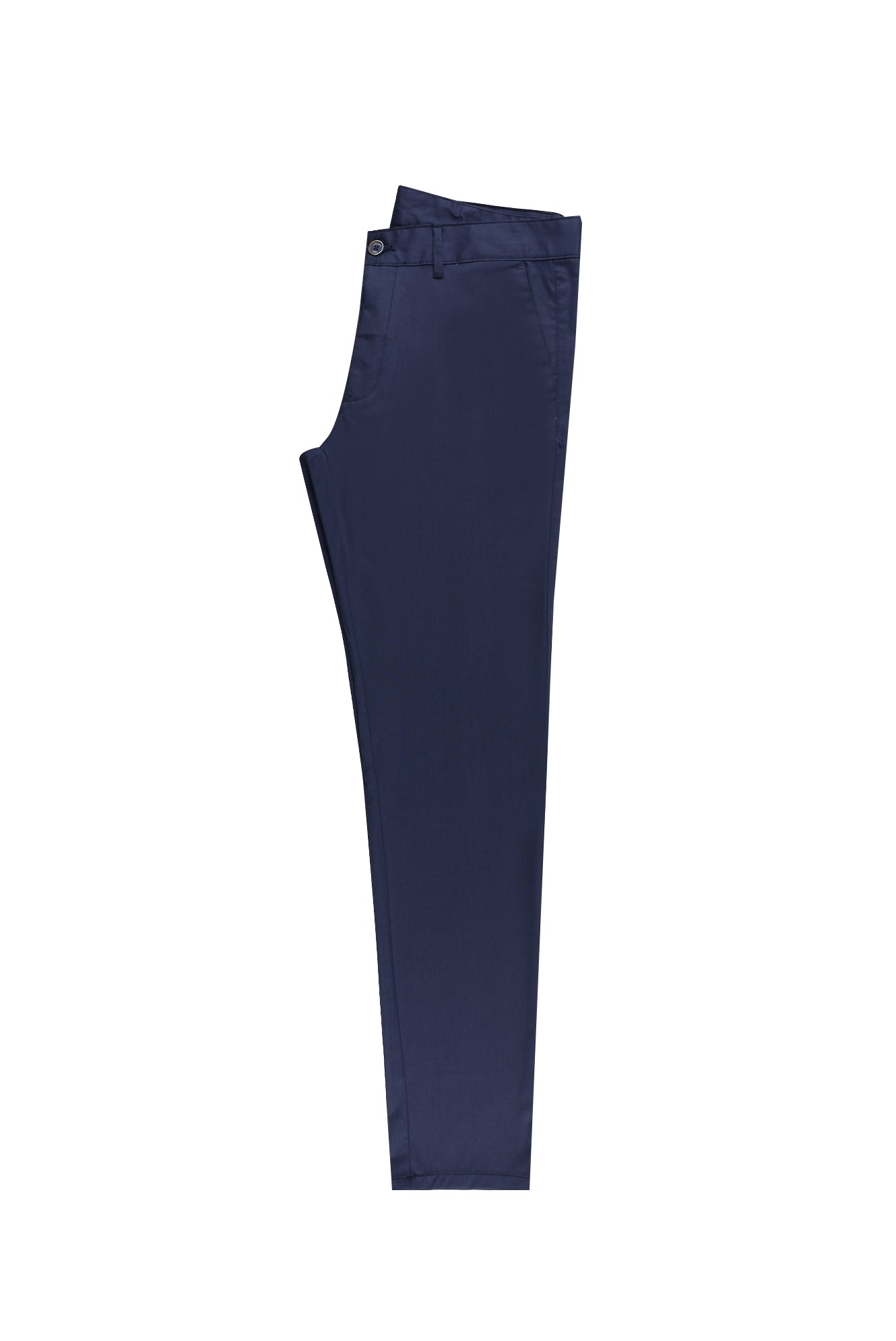 Orta Lacivert Regular Fit Likralı Kanvas / Chino Pantolon