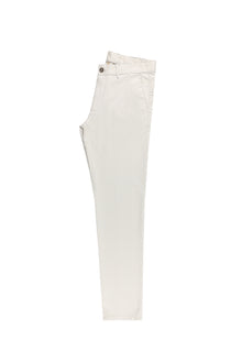 Krem Regular Fit Likralı Kanvas / Chino Pantolon