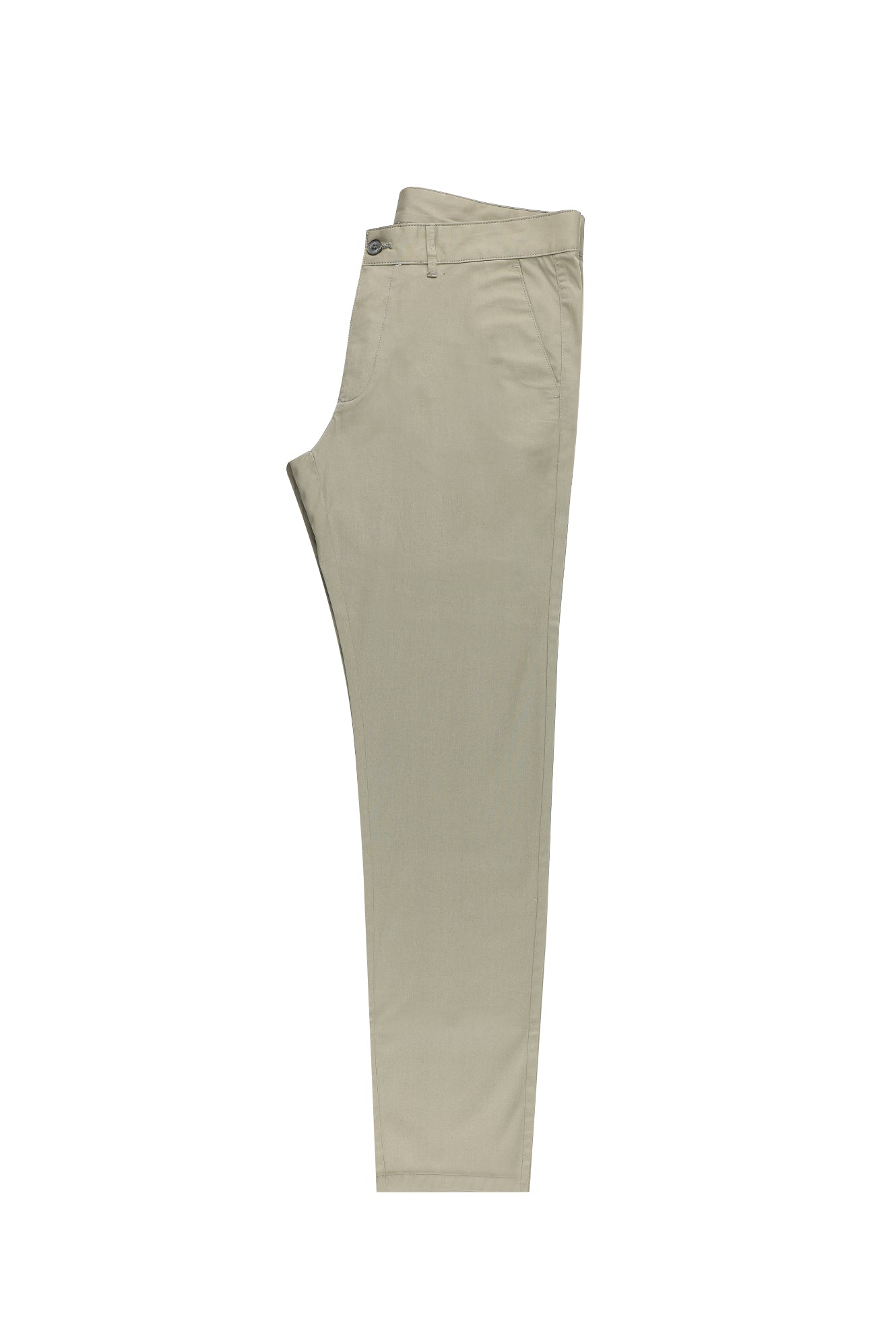 Açık Haki Slim Fit Dar Kesim Likralı Kanvas / Chino Pantolon