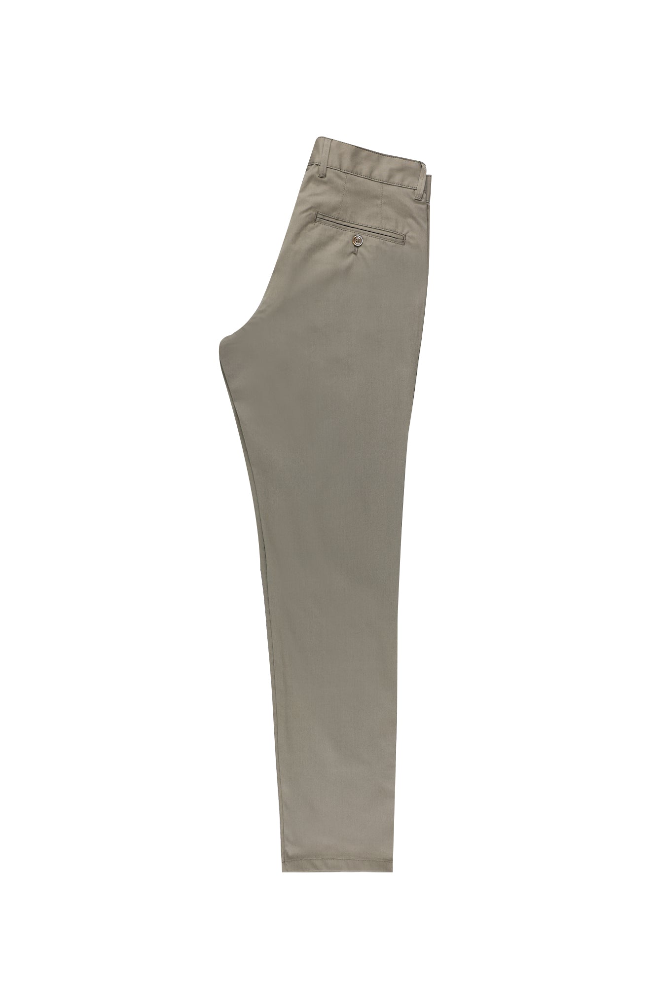Orta Haki Regular Fit Likralı Kanvas / Chino Pantolon
