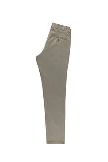 Orta Haki Slim Fit Dar Kesim Likral? Kanvas / Chino Pantolon-Abdullah Ki??l?