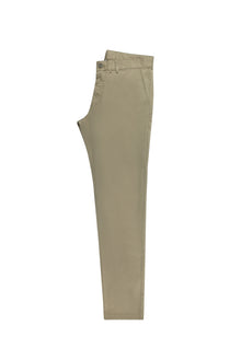 Açık Haki Slim Fit Dar Kesim Likralı Kanvas / Chino Pantolon
