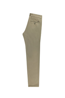 Açık Haki Regular Fit Likralı Kanvas / Chino Pantolon