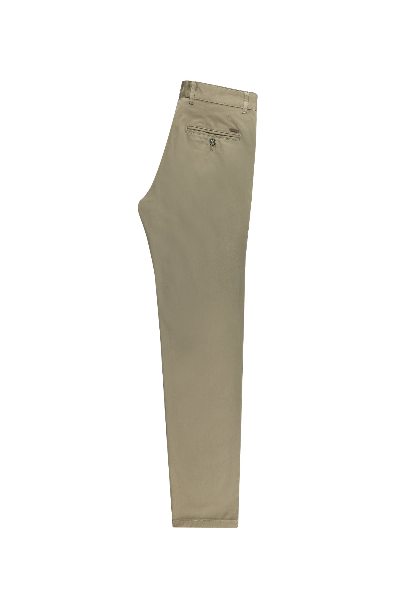 Aç?k Haki Slim Fit Dar Kesim Likral? Kanvas / Chino Pantolon-Abdullah Ki??l?