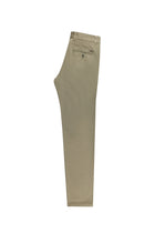 Açık Haki Slim Fit Dar Kesim Likralı Kanvas / Chino Pantolon