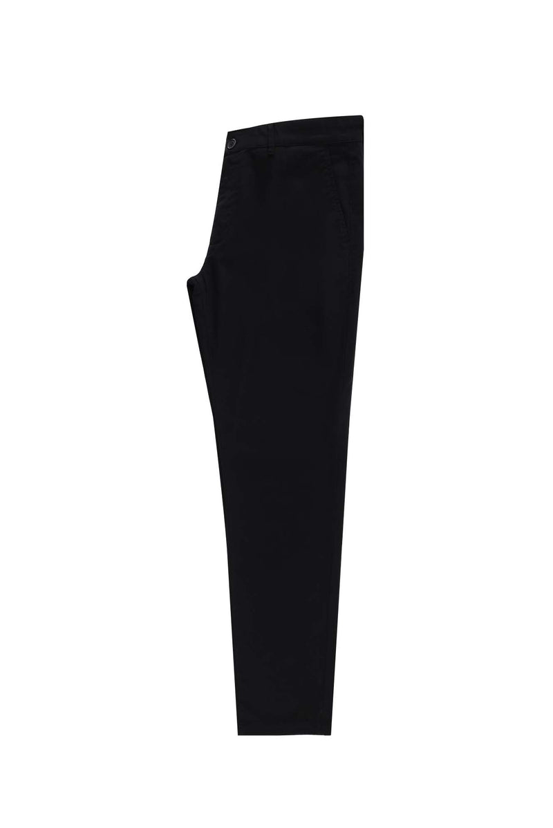 Siyah Likralı Kanvas / Chino Pantolon
