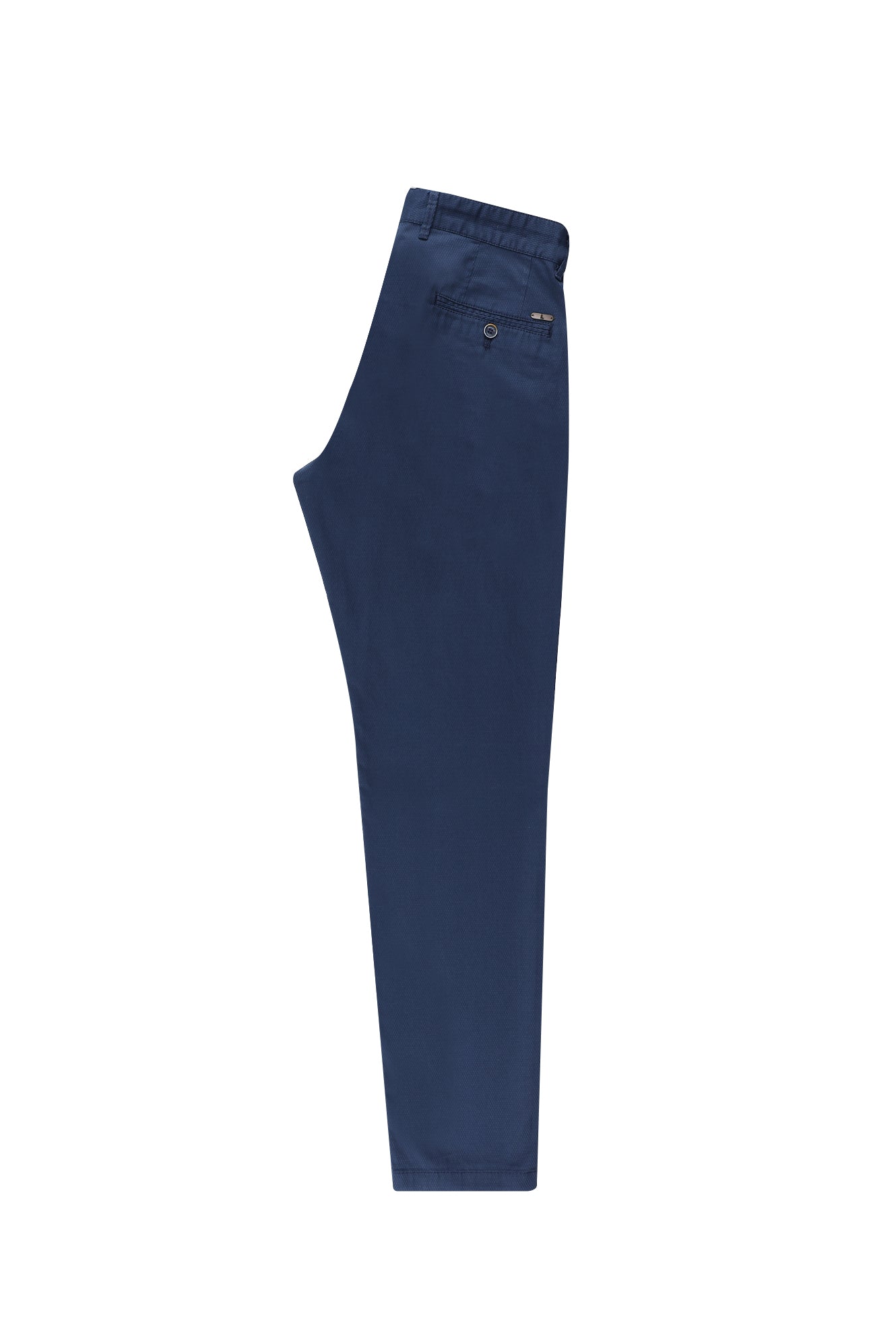 Orta Lacivert Regular Fit Standart Kesim Likral? Kanvas / Chino Pantolon-Abdullah Ki??l?