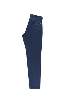 Orta Lacivert Regular Fit Standart Kesim Likral? Kanvas / Chino Pantolon-Abdullah Ki??l?