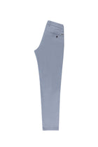 Uçuk Mavi Relaxed Fit Rahat Kesim Likral? Kanvas / Chino Pantolon-Abdullah Ki??l?