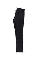 Siyah Slim Fit Dar Kesim Likral? Kanvas / Chino Pantolon-Abdullah Ki??l?