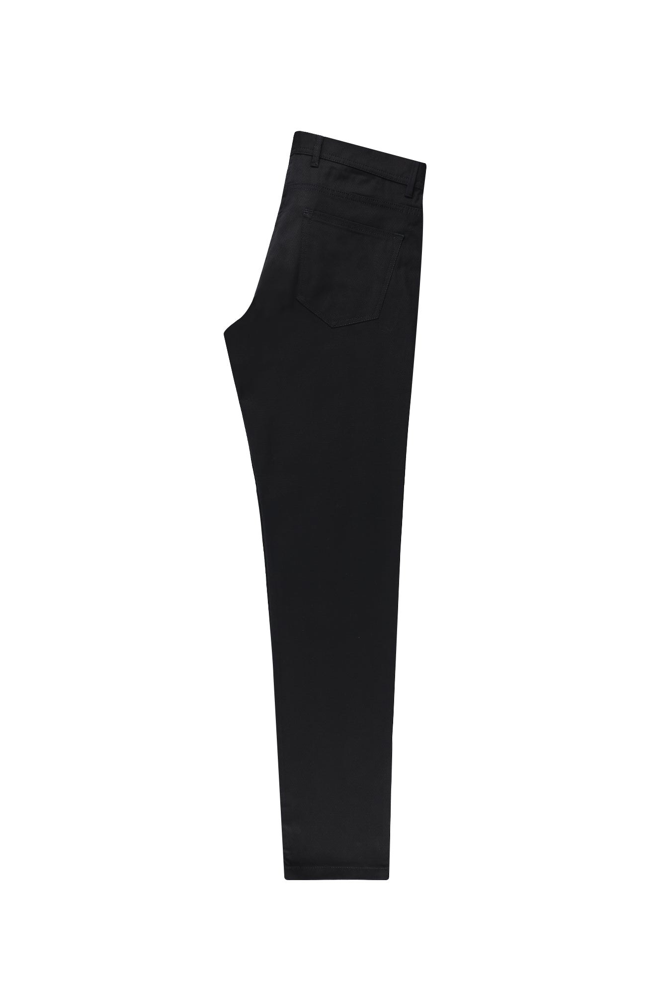 Siyah Slim Fit Dar Kesim Likral? Kanvas / Chino Pantolon-Abdullah Ki??l?