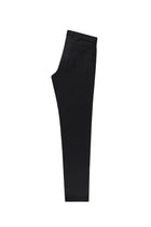 Siyah Slim Fit Dar Kesim Likral? Kanvas / Chino Pantolon-Abdullah Ki??l?