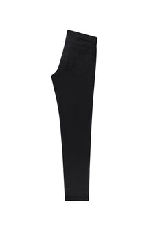Siyah Slim Fit Dar Kesim Likral? Kanvas / Chino Pantolon-Abdullah Ki??l?