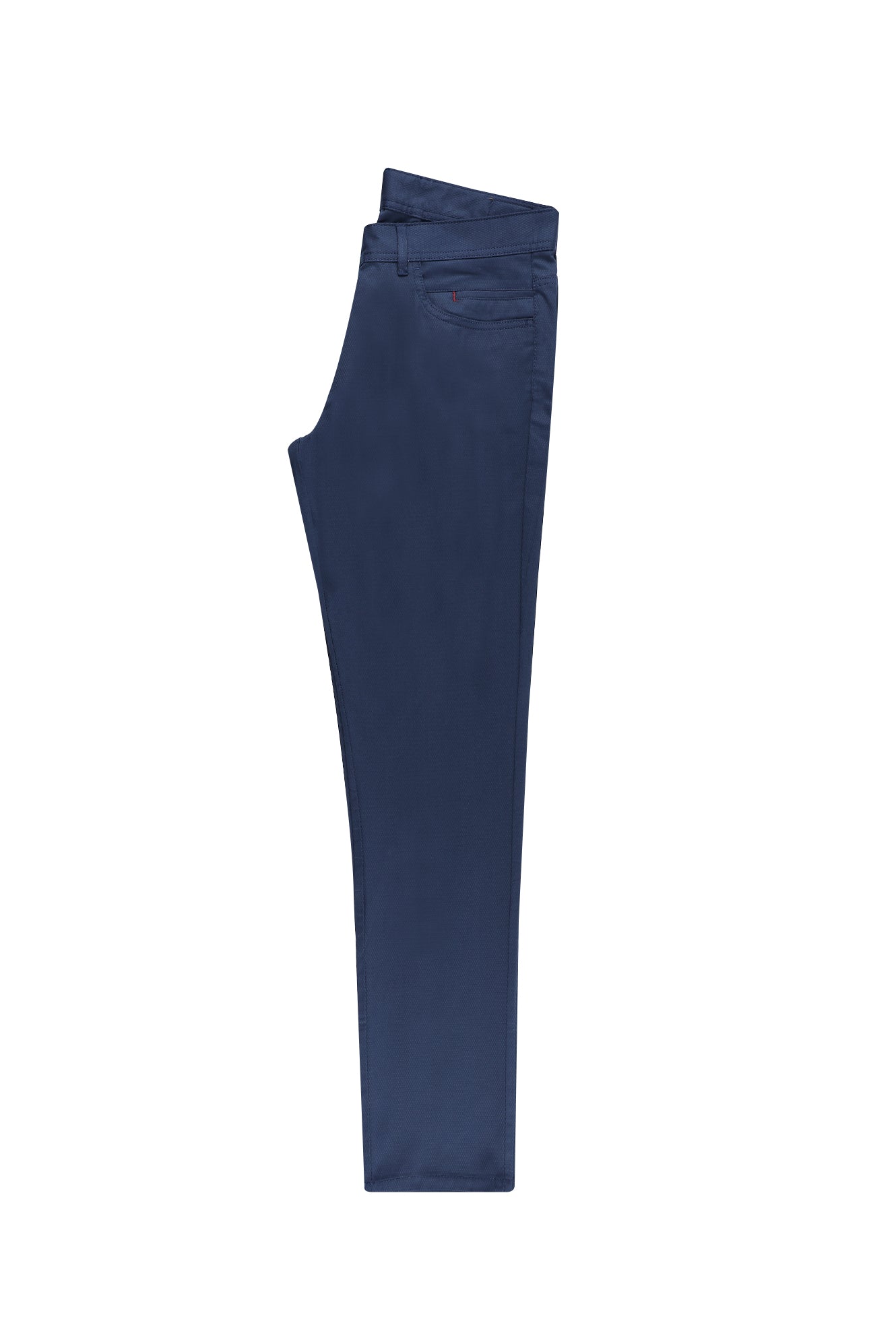 Orta Lacivert Slim Fit Dar Kesim Likral? Kanvas / Chino Pantolon-Abdullah Ki??l?