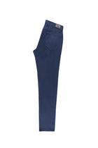 Orta Lacivert Slim Fit Dar Kesim Likral? Kanvas / Chino Pantolon-Abdullah Ki??l?