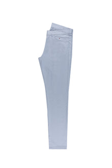 Uçuk Mavi Slim Fit Dar Kesim Likral? Kanvas / Chino Pantolon-Abdullah Ki??l?