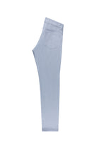 Uçuk Mavi Slim Fit Dar Kesim Likral? Kanvas / Chino Pantolon-Abdullah Ki??l?
