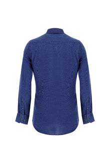 Açık Lacivert Uzun Kol Regular Fit Denim Gömlek