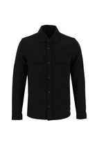 Siyah Slim Fit Dar Kesim Desenli Shacket Gömlek / Mont