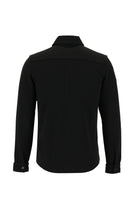 Siyah Slim Fit Dar Kesim Desenli Shacket Gömlek / Mont