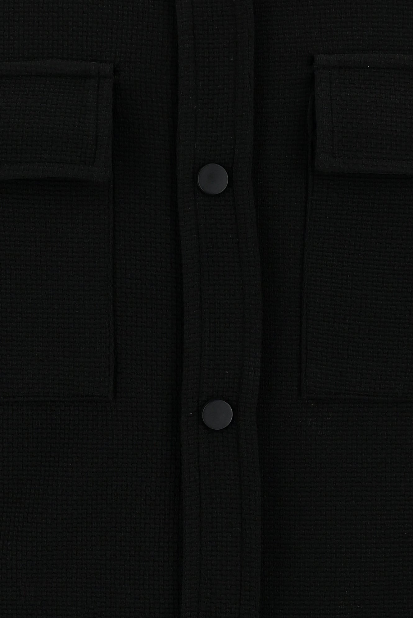 Siyah Slim Fit Dar Kesim Desenli Shacket Gömlek / Mont