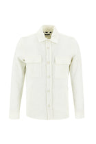 Ekru Slim Fit Dar Kesim Desenli Shacket Gömlek / Mont