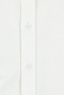 Beyaz Uzun Kol Slim Fit Dar Kesim Desenli Pamuk Gömlek