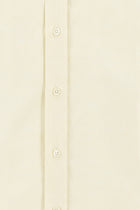 Açık Sarı Uzun Kol Slim Fit Dar Kesim Desenli Pamuk Gömlek