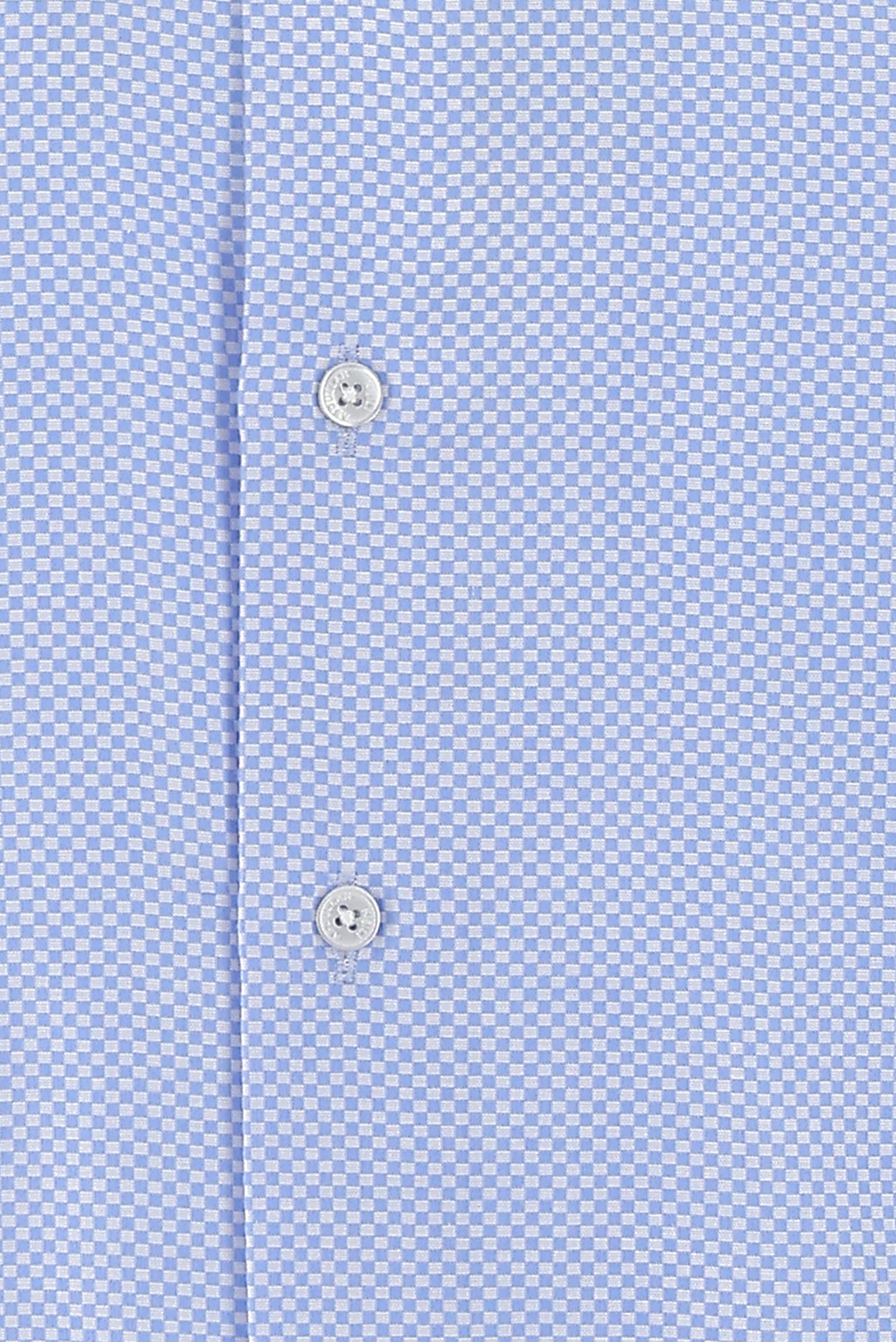 Koyu Mavi  Uzun Kol Slim Fit Dar Kesim Klasik Desenli Pamuk Gömlek