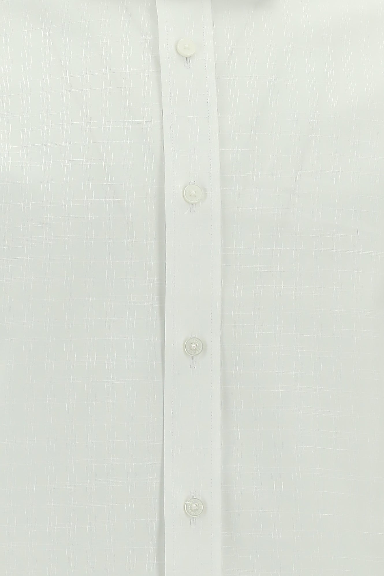 Beyaz Uzun Kol Slim Fit Dar Kesim Klasik Desenli Pamuk Gömlek