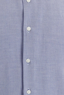 Koyu Mavi  Uzun Kol Slim Fit Dar Kesim Klasik Desenli Pamuk Gömlek