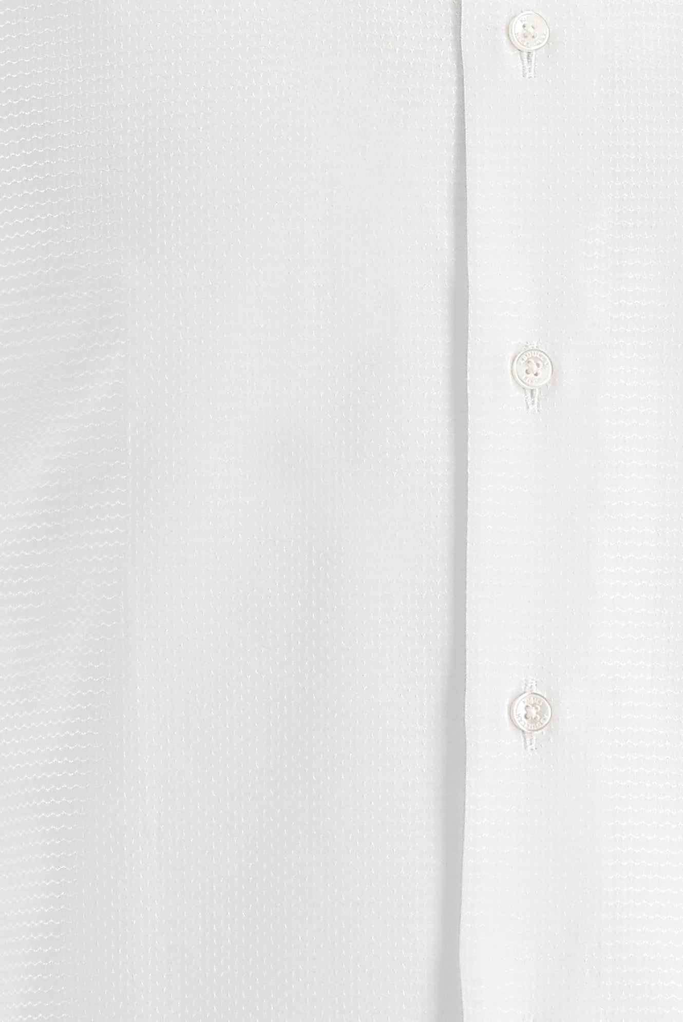 Beyaz Uzun Kol Slim Fit Dar Kesim Oxford Klasik Desenli Pamuk Gömlek
