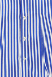 Mavi Uzun Kol Regular Fit Çizgili Pamuk Gömlek