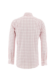 Bayrak Kırmızı Uzun Kol Regular Fit Ekose Pamuk Gömlek