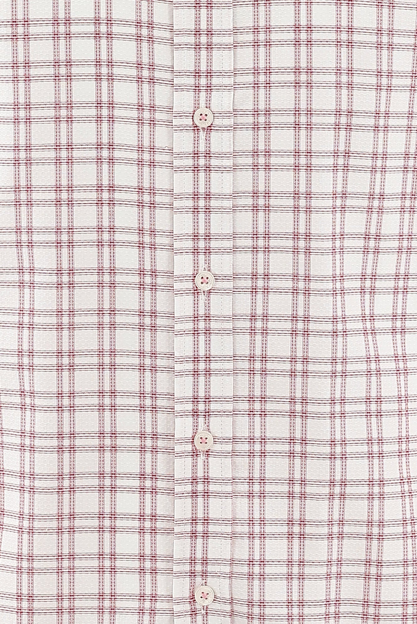 Bayrak Kırmızı Uzun Kol Regular Fit Ekose Pamuk Gömlek