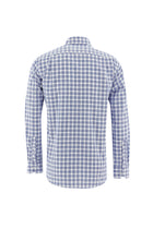 Orta Lacivert Uzun Kol Regular Fit Ekose Pamuk Gömlek