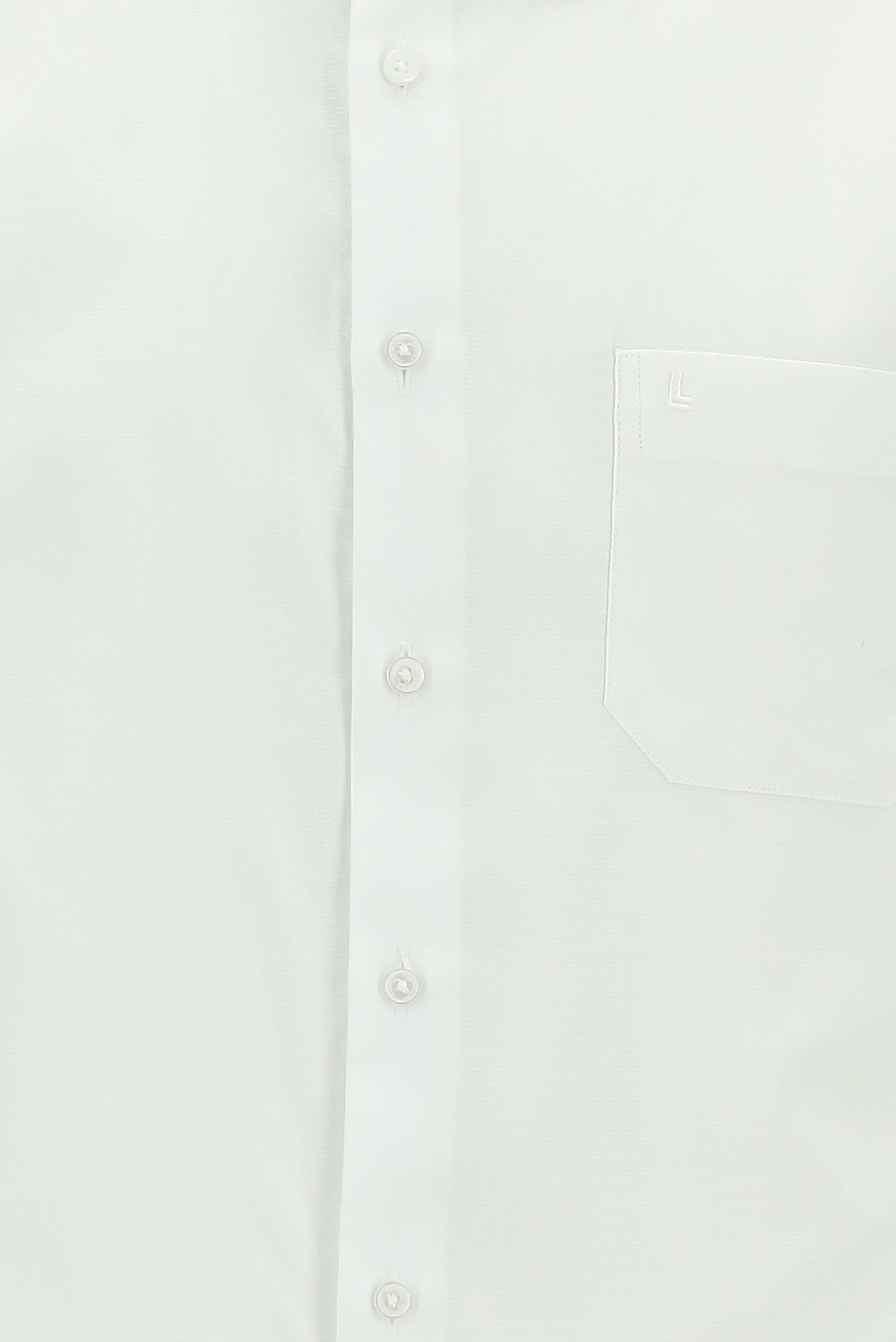 Beyaz Kısa Kol Regular Fit Desenli Pamuk Gömlek